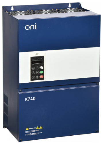 Преобразователь частоты K740 380В 3Ф 55-75кВт 110-152А Энк. ONI | код K740-33-55G75PM | ONI