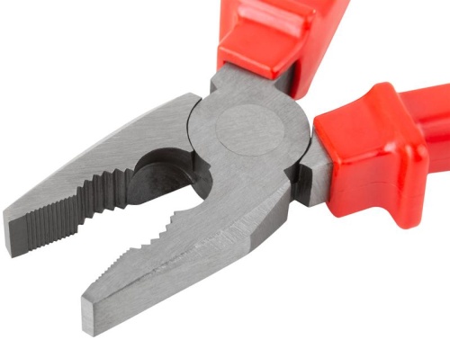 Плоскогубцы комбинированные ''Лайт'', пластиковые ручки, полированная сталь 160 мм | код 47543 | FIT фото 5