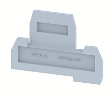 Концевая пластина для клемм, серая CTP2.5_4-2T-GREY | код 3910940000 | Elmex