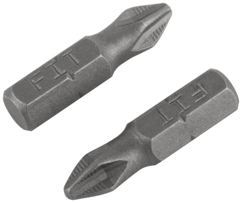 Биты кованые сталь S2 односторонние 25 мм PH2 Профи 2 шт блистер | код 57502 | FIT фото 5