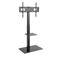 Напольная стойка с кронштейном для телевизора 37 -70 дюймов REXANT с дополнительной полкой для медиаоборудования серия Profi | код 38-0318 | REXANT