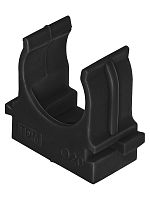 Крепеж-клипса для трубы 20 мм для прямого монтажа (100 шт.) черная TDM | код SQ0405-8112 | TDM