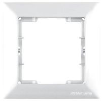 Candela - Рамка 1 пост, к механизмам серии 21, белый | код 2125-800-1101 | Mutlusan