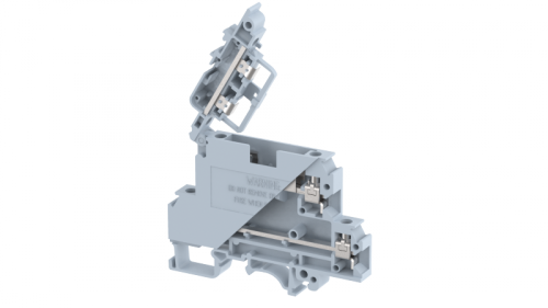 Клемма проходная винтовая 4 мм2 под предохранитель, на 2 подключения, со светодиодом 110V AC, серая KUDDF4AD110V(G) | код 1903261100 | Elmex Клемма проходная винтовая 4 мм2 под предохранитель, на 2 подключения, со светодиодом 110V AC, серая KUDDF4AD110V(G) | код 1903261100 | Elmex
