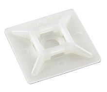 Cabeus HC-102 Самоклеящаяся площадка для крепл. стяжек (28x28 мм) (100 шт) | код 7188c | Cabeus