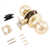 Ручка-защелка для межкомнатных дверей, СТАНДАРТ 607 PS GP золото (латунь) | код 9875 | ПТК Компания