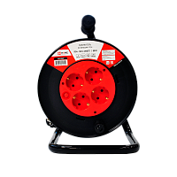 Удлинитель на катушке RG4-1020-SMART с термозащитой четырехместный с заземлением 10А 20м 8802 IN HOME | код 4690612010540 | IN HOME