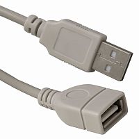 Кабель компьютерный USB соединительный SZC USB-AF-USB-A(m), 1.8 м | код 110130 | SZC