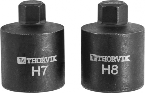 ASBS78 Набор насадок торцевых для обслуживания тормозных механизмов 3/8DR, Н7, Н8, 2 предмета | код ASBS78 | Thorvik