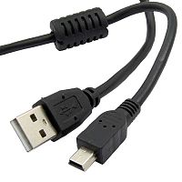 Компьютерный кабель USB переходный с фильтром SZC, Mini USB-B(m)-USB-A(m), 1.8 м | код 110052 | SZC