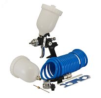 Набор пневмоинструмента Basic G600 4 предмета (краскораспылитель с верхним бачком) | код 120110 | Fubag