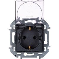 Механизм розетки 1-м СП Inspiria 16А IP44 250В 2P+E защ Leg | код 673743 | Inspiria(группа Legrand)