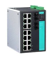 Коммутатор EDS-516A-MM-ST-T Ethernet switch 14 10/100 BaseTx, 2 100 BaseFx multi mode, ST,t:-40/+75 | код 00-06014955 | MOXA