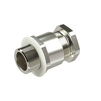 Взрывозащищенный кабельный ввод серии КН для небронированного кабеля М32х1,5 D:17,8-25мм. Никелированная латунь IP66/IP68 | код KH4MHK | DKC