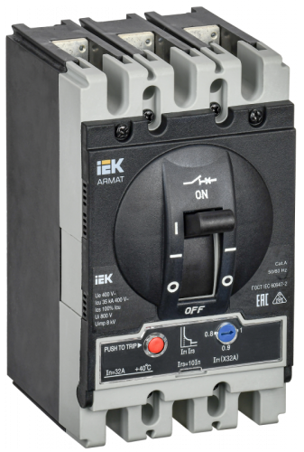 ARMAT Авт. выкл. лит. корпус 3P S 35кА 32А ТМ рег. IEK | код AR-MCCB-3S-035-0032A-ATUC | IEK ARMAT Авт. выкл. лит. корпус 3P S 35кА 32А ТМ рег. IEK | код AR-MCCB-3S-035-0032A-ATUC | IEK