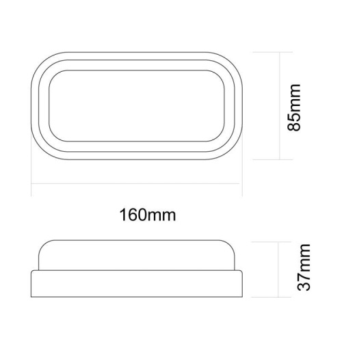 Светильник светодиодный ЖКХ 8Вт 4000К IP65 220В влагозащ. овал LBF-0408 C01 Ultraflash 15345
