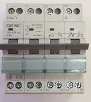 Переключатель модульный GYHO8-63, 4CO, 63A(AC-22A), тип 1-0-2, 4M | код GYHO8634P63 | GEYA