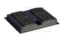 Блок вентиляторов (4шт) для шкафов серии K8, черный | код SA0017412 | Toten