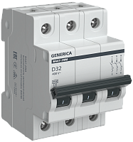 Авт. выкл. ВА47-29М 3P 32А 4,5кА D GENERICA | код MVA21-3-032-D-G | GENERICA by IEK