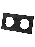 Рамка двойная агат, алюминий, текстурированный, Байкал TDM | код SQ1819-0256 | TDM