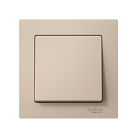 ATLASDESIGN 1-клавишный ВЫКЛЮЧАТЕЛЬ, сх.1, 10АХ, в сборе, быстрозажимные клеммы, ПЕСОЧНЫЙ | код ATN001212S | Systeme Electric