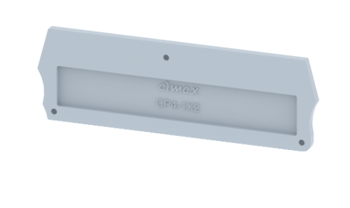 Концевая пластина для клемм, синяя CP4-1X2-BLUE | код 3911090001 | Elmex