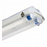 Светильник ДСП44-2х22-001 Flagman LED 865 IP65, 1279х147х108, корпус ПК, расс. Пмм² , с лампой T8 G13 LED, Ra80 | код. 1044222061 | Ардатовский светотехнический завод