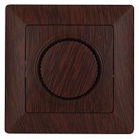 Светорегулятор Intro Solo 4-401-10 поворотный, 600Вт 230В, IP20, СУ, венге | код Б0053711 | ЭРА