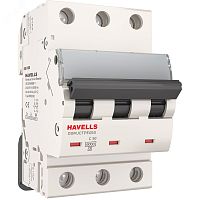 Выключатель автоматический трехполюсный 50A С 6кА D6 | код 7701608 | Havells