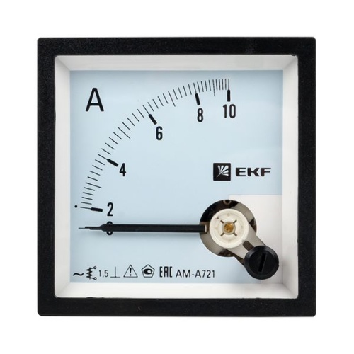 Амперметр AMA-721 аналоговый на панель (72х72) квадратный вырез 10А прямое подкл, | код ama-721-10 | EKF фото 3