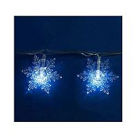 Гирлянда светодиодная «Снежинки-1» ULD-S0700-050/DTA WHITE IP20 SNOWFLAKES-1 с контроллером 50LED (дл.7м) Uniel 7930