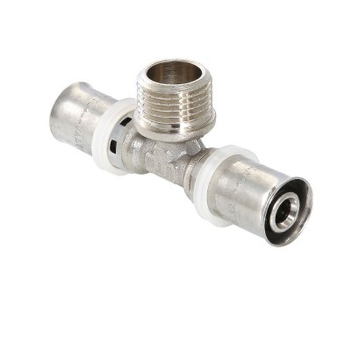 Тройник пресс с переходом на нар. р. 32х3/4"х32 | код. VTm.233.N.320532 | VALTEC Тройник пресс с переходом на нар. р. 32х3/4"х32 | код. VTm.233.N.320532 | VALTEC