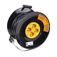 Удлинитель силовой на катушке 4 гнезда с/з 20 м 3х1 мм кв STANDART PROCONNECT | код 11-7604 | PROCONNECT