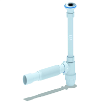 Сифон для умывальника АНИ 1 1/4' x 40 с гибкой трубой 40х40/50 | код C1015 | АНИ пласт