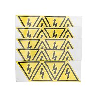 Наклейка знак электробезопасности Опасность поражения электротоком 85х85х85 мм REXANT 20шт | код 56-0006-4 | REXANT