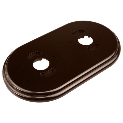 Рамка 2-м R пластик корич. | код RF1-620-22 | Bironi