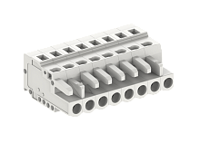 450611/100 Розетка каб. MCS с защитной пластиной, шаг 5.0мм, 11 конт., сер., шт | код 450611/100 | SUPU