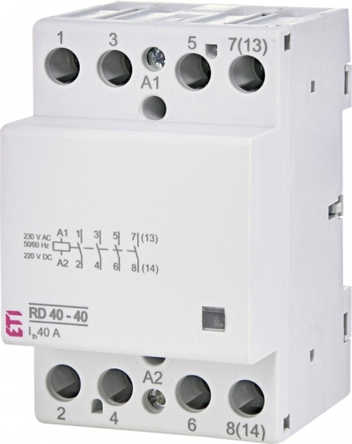 Контактор RD 40-40 (230V AC/DC) (AC1) | код 002464018 | ETI Контактор RD 40-40 (230V AC/DC) (AC1) | код 002464018 | ETI