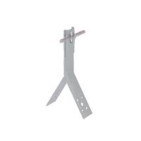Держатель зажимной коньковый KDZ-H100-D5-8 HD для прутка d5-8мм H=100мм сталь гор. оцинк. КМ MA0103