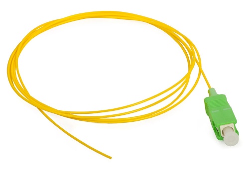 Шнур оптический монтажный 9/125 SC/APC 1 метр (pigtail) | код Pt-SC/APC-1м | ИнфоТелеком Шнур оптический монтажный 9/125 SC/APC 1 метр (pigtail) | код Pt-SC/APC-1м | ИнфоТелеком
