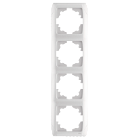 Рамка 4-места вертикальная белый ( 10 шт. ) Carmen Viko | код 90571004 | VIKO