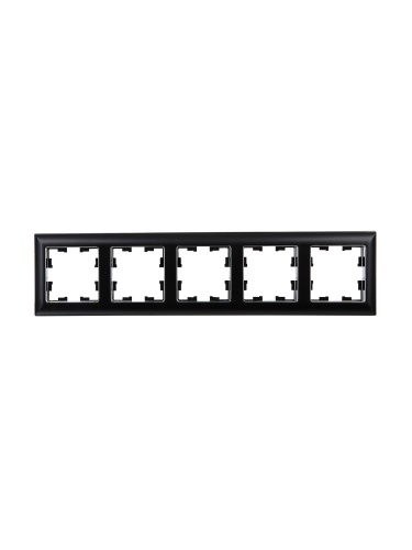 Рамка 5-м BRITE РУ-5-Бр хром/черн. | код BR-M52-12-2-K23 | IEK фото 2 Рамка 5-м BRITE РУ-5-Бр хром/черн. | код BR-M52-12-2-K23 | IEK фото 2