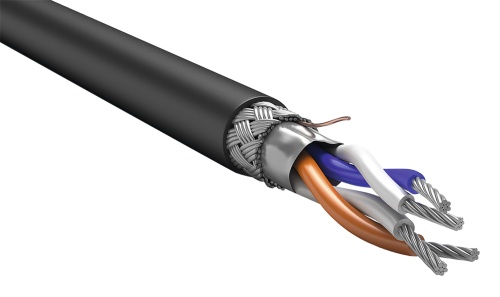 ITK Кабель интерфейсный RS-485 1х2х0,6 нг(А)-HF черный (200м) | код RC3-RS485-01-SF-2209 | IEK