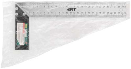 Угольник столярный, рифленая шкала, алюминиевое основание 300 мм | код 19462 | FIT фото 3 Угольник столярный, рифленая шкала, алюминиевое основание 300 мм | код 19462 | FIT фото 3