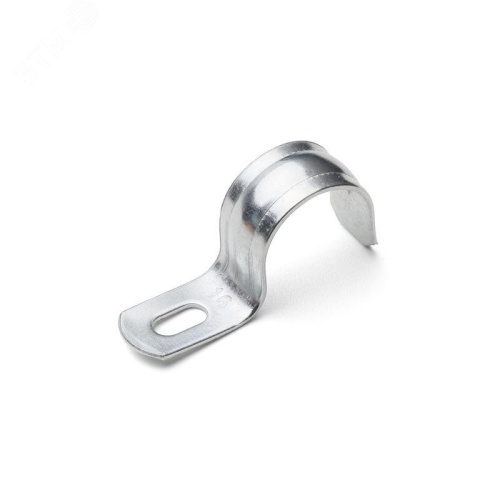 Скоба крепежная однолапковая СМО d25-26мм метал. оцинк. (уп.100шт) | код 49116 | Fortisflex