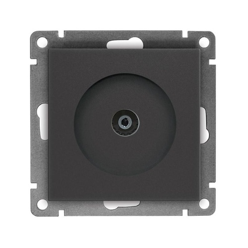 Розетка телевизионная TV 1-м СП Афина механизм графит | код A0027-Gr | Universal Розетка телевизионная TV 1-м СП Афина механизм графит | код A0027-Gr | Universal