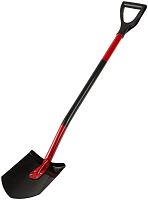 Лопата штыковая изогнутая с металлическим черенком и V-ручкой 195х280х1175 мм | код 77228 | РОС