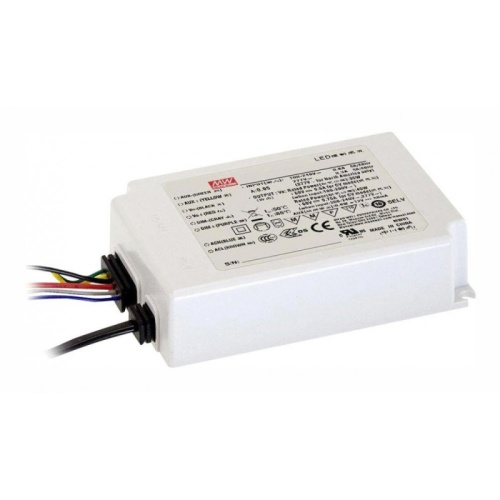 Источник питания AC-DC, 45.1Вт, вход 90…295В AC, 47…63Гц/125…417В DC, ККМ, выход 48В/0.94А, изоляция 3750В AC, в кожухе IP67 111х77х28.5мм, -20…+85С (корпус), димминг 0...10 В/ШИМ, доп. выход 12В/50мА | код ODLV-45A-48 | MeanWell