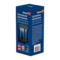 Светильник светодиодный уличный. Архитектурный напольный. ULU-T03A-10W/3000K IP65 BLACK Теплый белый свет (3000K). Корпус серый. TM . | код UL-00006815 | Uniel