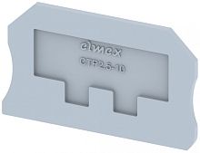 Концевая пластина для клемм, синяя CTP2.5-10-BLUE | код 3910930001 | Elmex